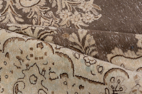 Antique Tabriz Area Rug (9' x 9')